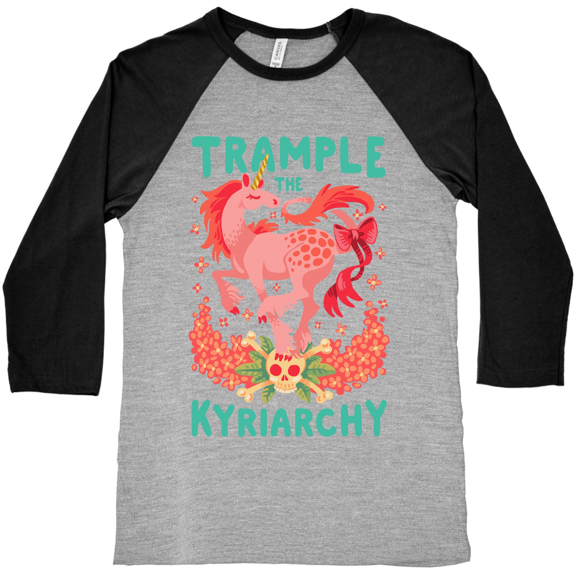 Trample the Kyriarchy Baseball Tee